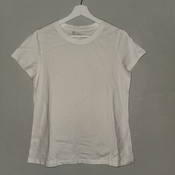 Cotton White Crew Neck Tee Shirt - Picture 2 of 5